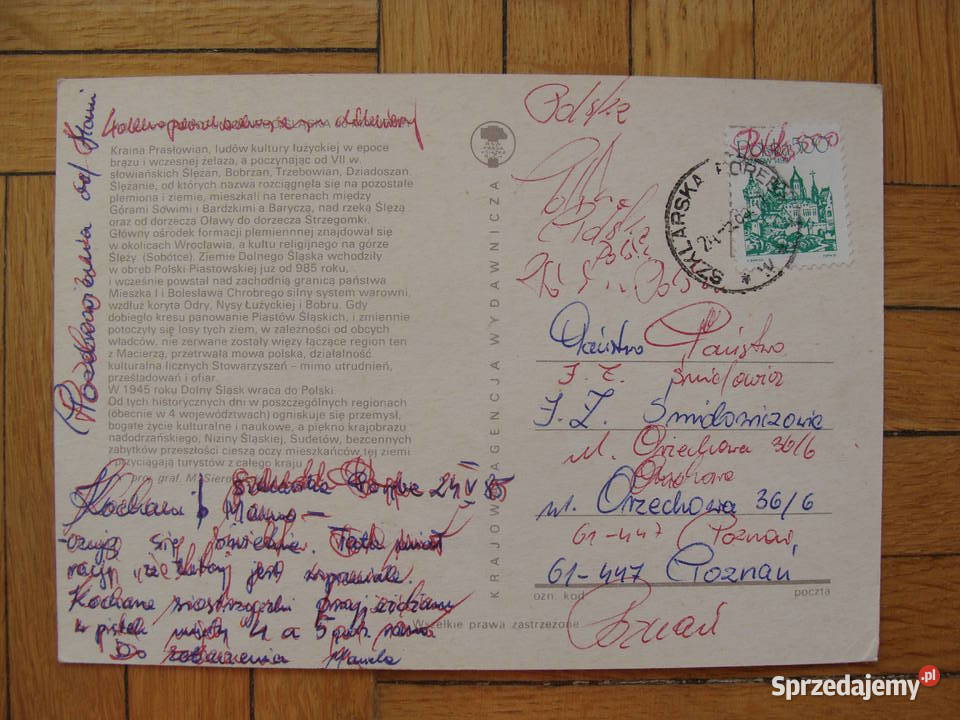 Pocztówka PRL Dolny Śląsk