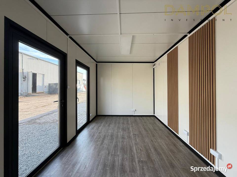 RĘKI 600x300 pawilon kontener handlowy usługowy 18m2 wielkopolskie Poznań