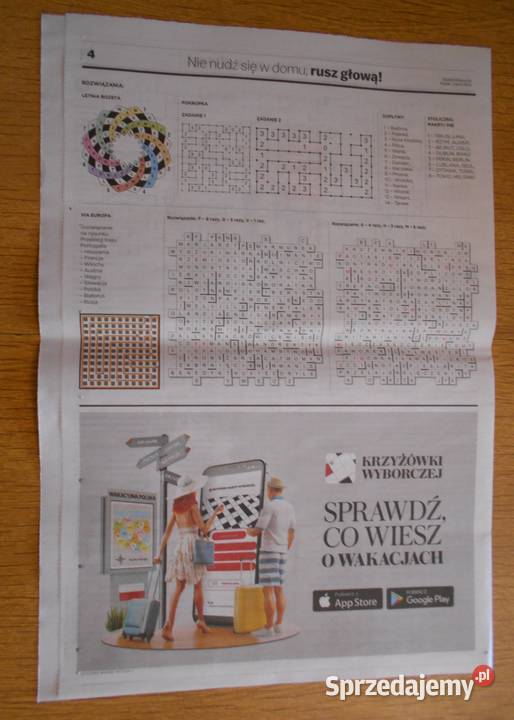 Krzyżówki Wyborczej Rusz głową Gazeta Wyborcza Parczew