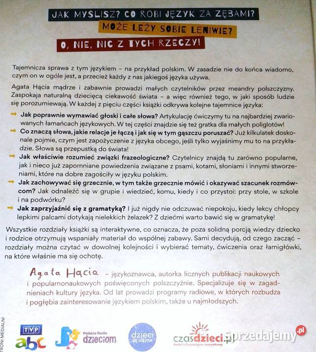 Co robi język zębami Hącia Agata Rok wydania 2018 lubelskie Chełm