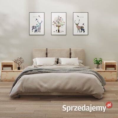 vidaXL Szafki nocne 2 60x34x51 lite drewno Warszawa sprzedam