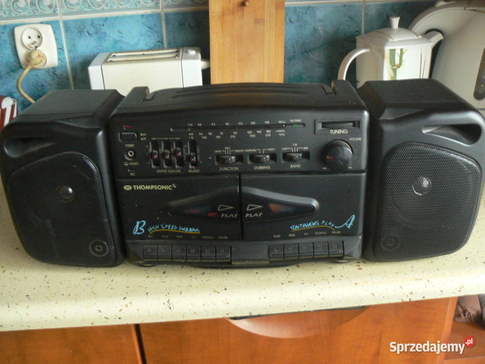 Radio magnetowid na dwie kasety THOMPSONIC