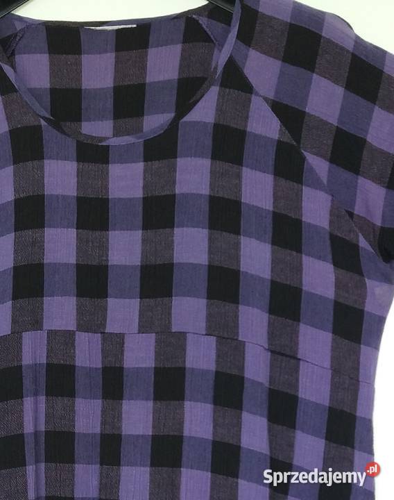 XL48 Tunika w kratkę o linii A śląskie sprzedam