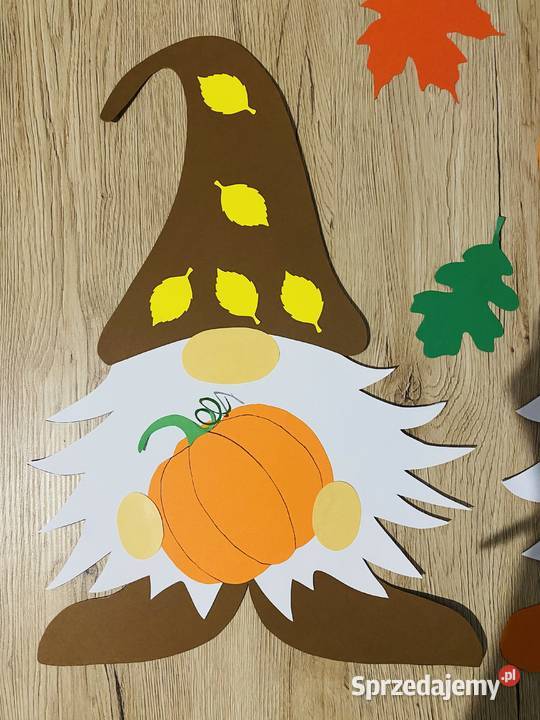 Dekoracja przedszkole szkoła krasnale jesień podlaskie