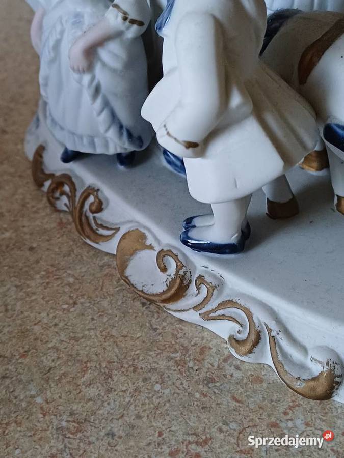 vintage figurkakareta Porcelana i szkło Nowy Targ
