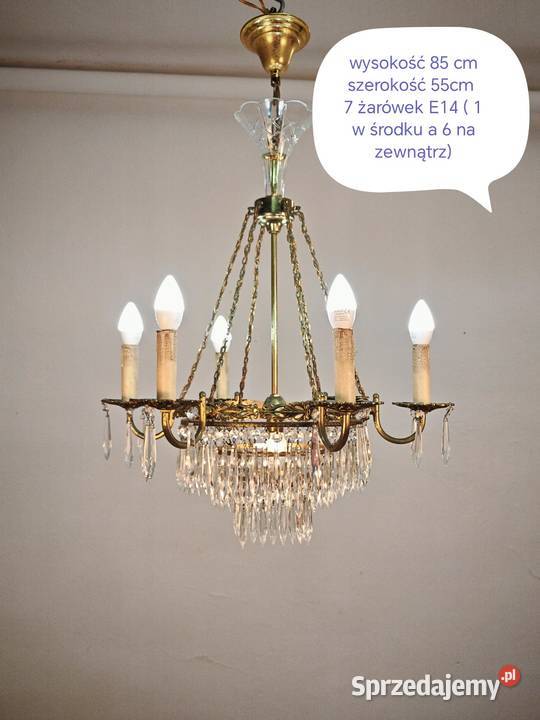 Żyrandol kryształowy Sandomierz