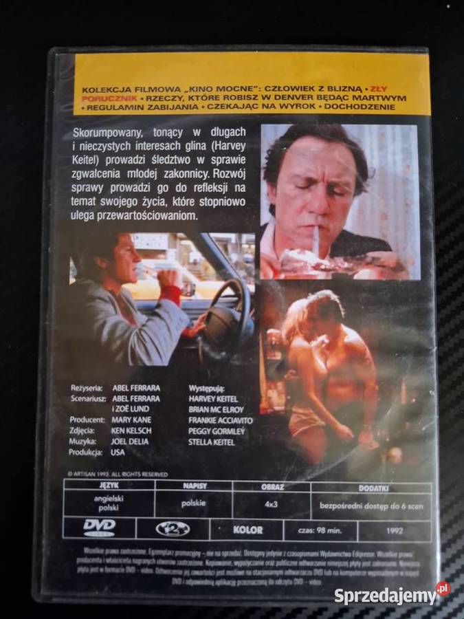 ZŁY PORUCZNIK Harvey Keitel Bad Lieutenant Kino Warszawa