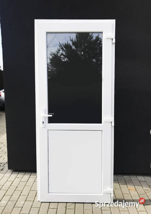 Drzwi w kolorze Białym PCV rozmiar 90X200 szyba Pyskowice