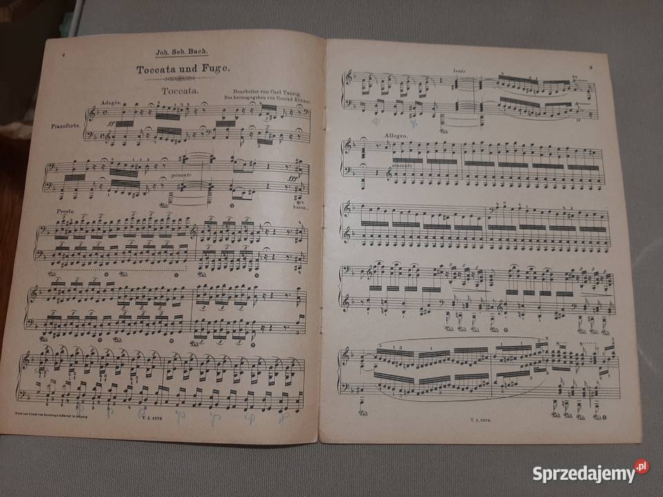 Nuty Joh Seb Bach Toccata und Fuge D moll fur Pogórze