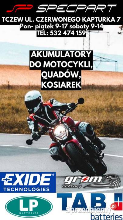 Akumulator motocyklowy EXIDE ETX9BS YTX9BS 12V