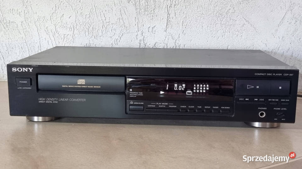 Cd player SONY CDP 397 CDP397 odtwarzacz wielkopolskie Międzychód