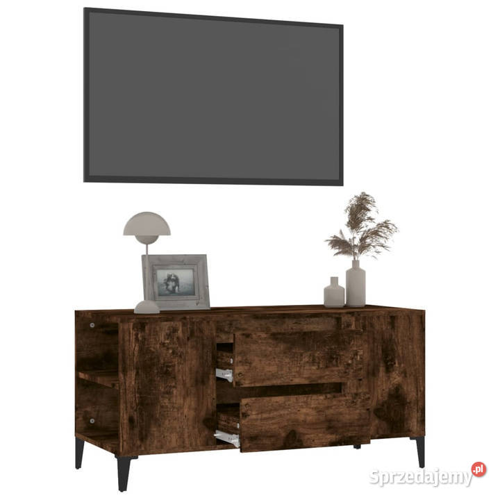 Szafka pod TV przydymiony dąb 102x445x50