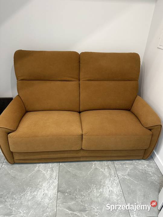 Sofa nowa musztardowa 160cm