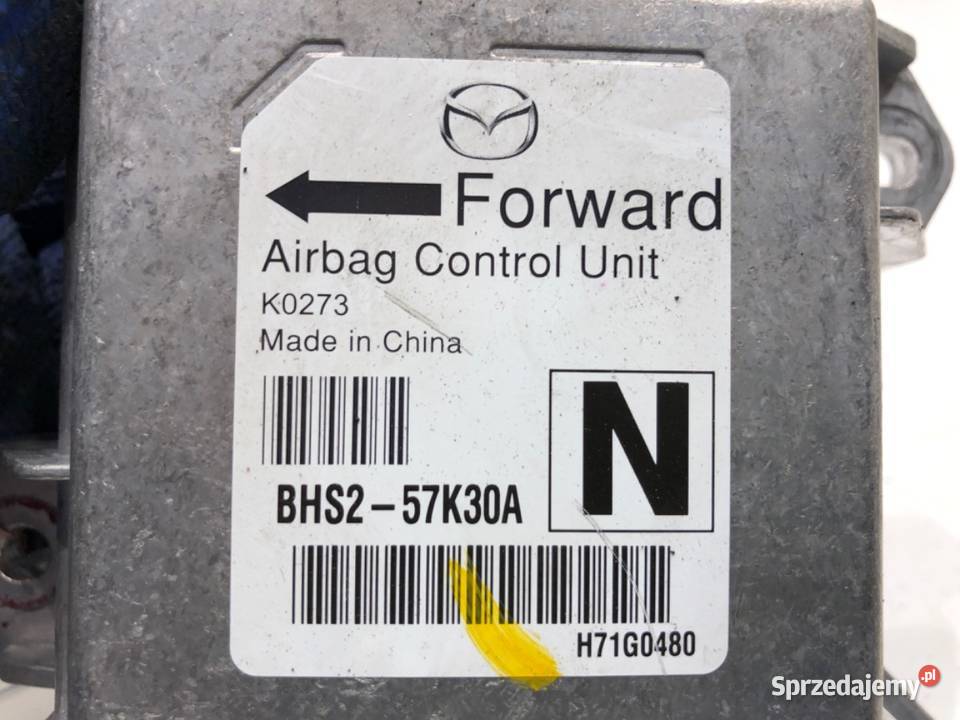 SENSOR AIRBAG MAZDA 3 BM BHS257K30A CZUJNIK osobowe