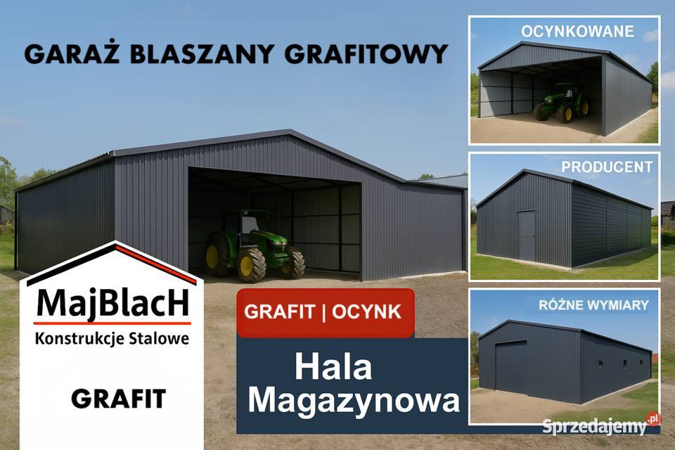 Garaż Blaszany Montaż Producent Magazyn Hala Sprzedaż kujawsko-pomorskie Lipno