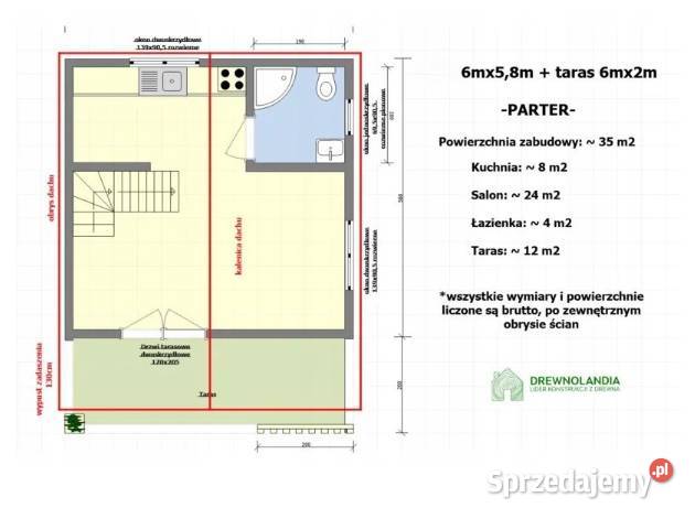 Domek ogrodowy Drewnolandia 580 x 600 Altany i wiaty Zakopane
