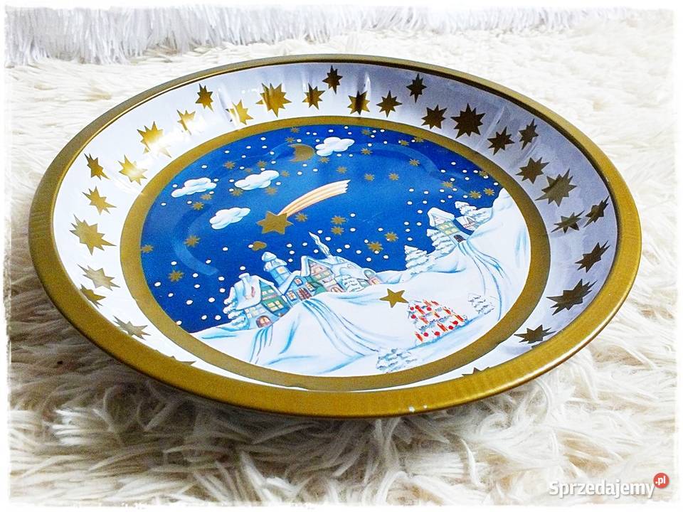 Dekoracyjny malowany półmisek Święta Bożego Żary