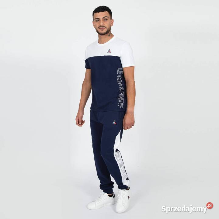 LE COQ SPORTIF tshirt męski granat i biel 179 Warszawa sprzedam