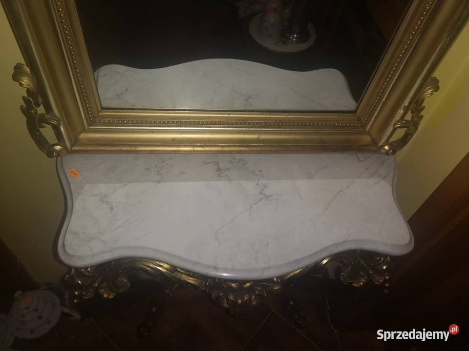 Lustro z konsolą barok Gdańsk sprzedam