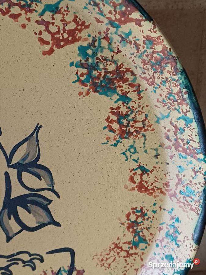 vintage talerze ozdobne Rękodzieło małopolskie Nowy Targ