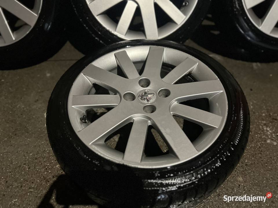 Sprzedam komplet kół felg peugeot gt 4x108 z Konin