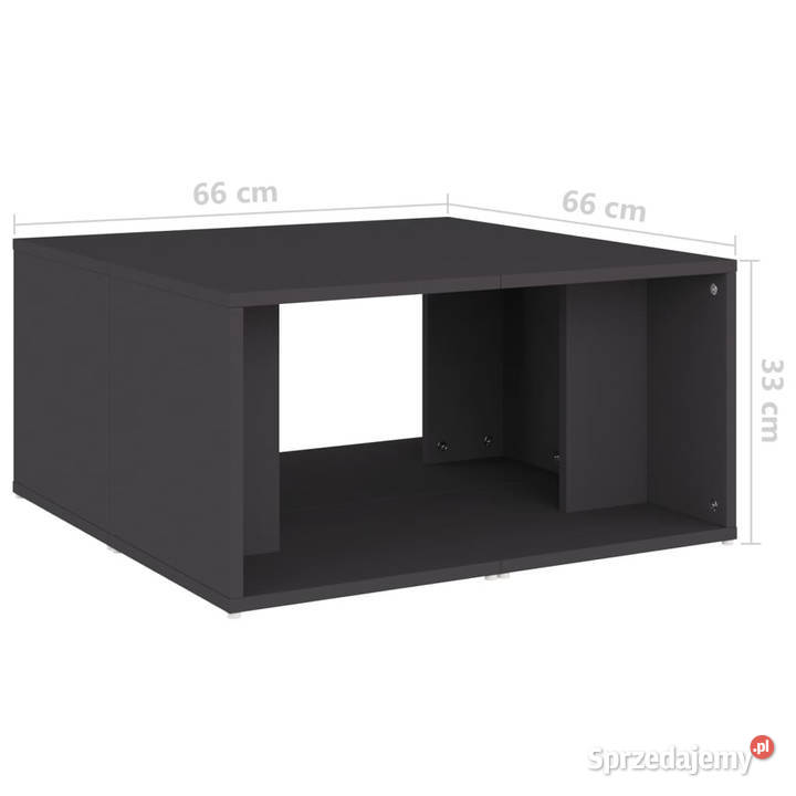 Stoliki kawowe 4 szare 33x33x33 WM806815