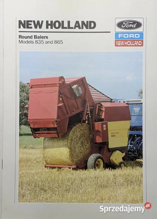 Instrukcja Manual Holland prasa rolująca 835 865 motoryzacja, transport Poradniki, albumy i reportaże wielkopolskie Szamotuły