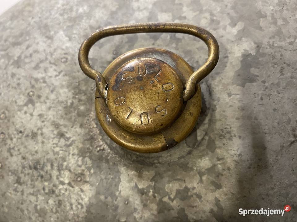 Bańka Vintage stary termofor metalowy
