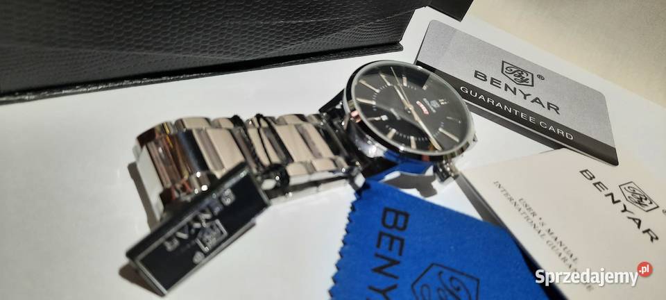 Zegarek Benyar Męski Bransoleta Srebrna męskie Warszawa