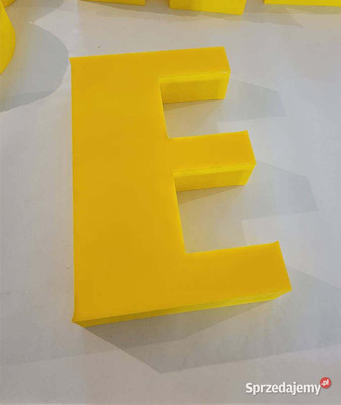Styrodurowe litery 3D z malowaniem front plexi Swarzędz reklama