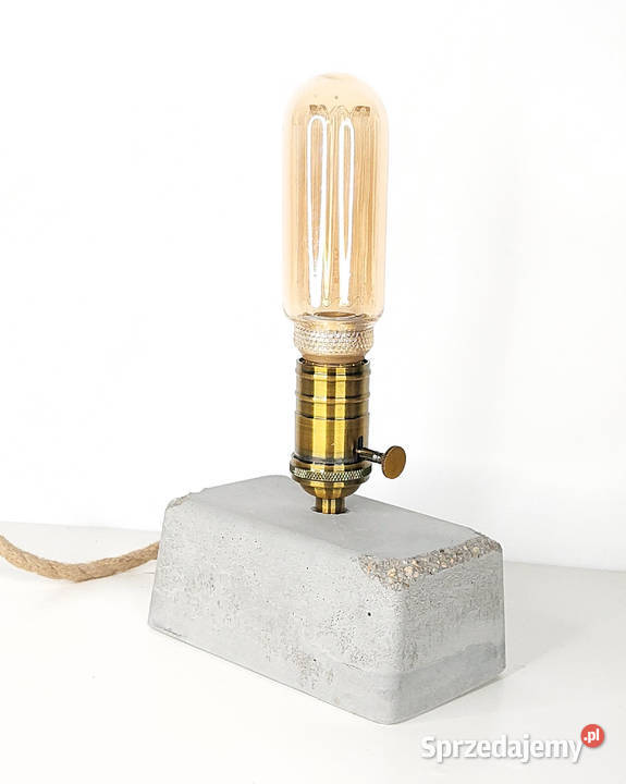 Lampka loft nocna beton Poznań