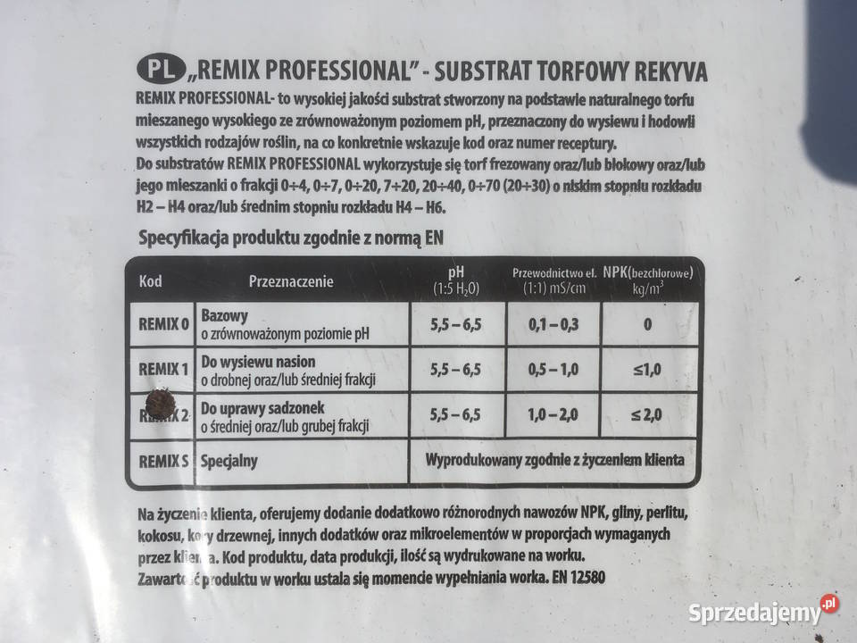 Torf odkwaszony substrat opk250l paleta 15 podlaskie Białystok sprzedam