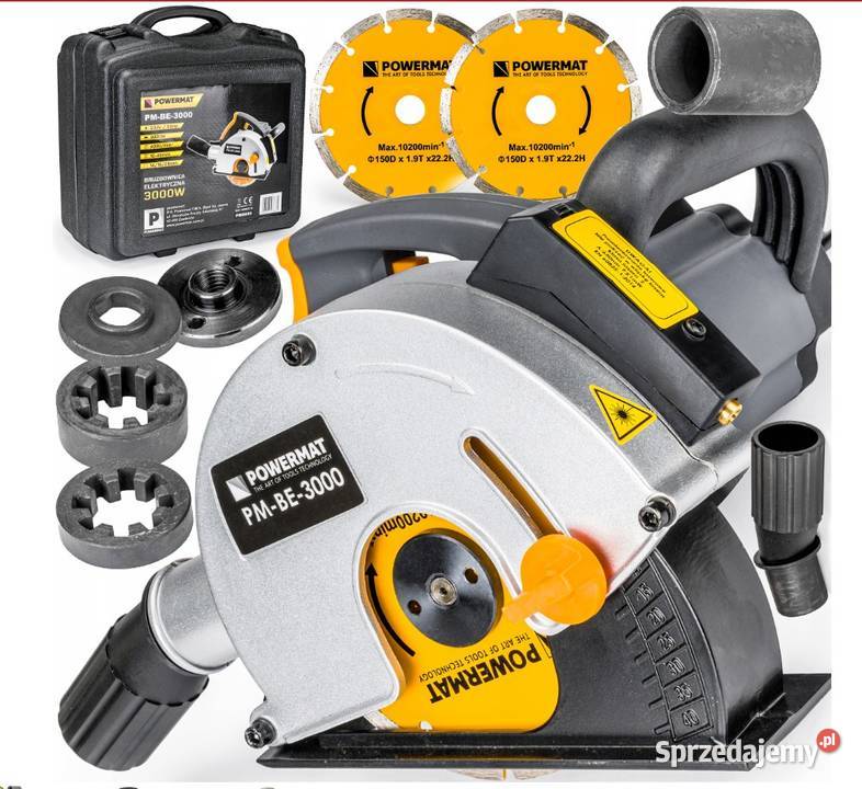 Bruzdownica ELEKTRYCZNA 3000W 150mm Walizka Katowice