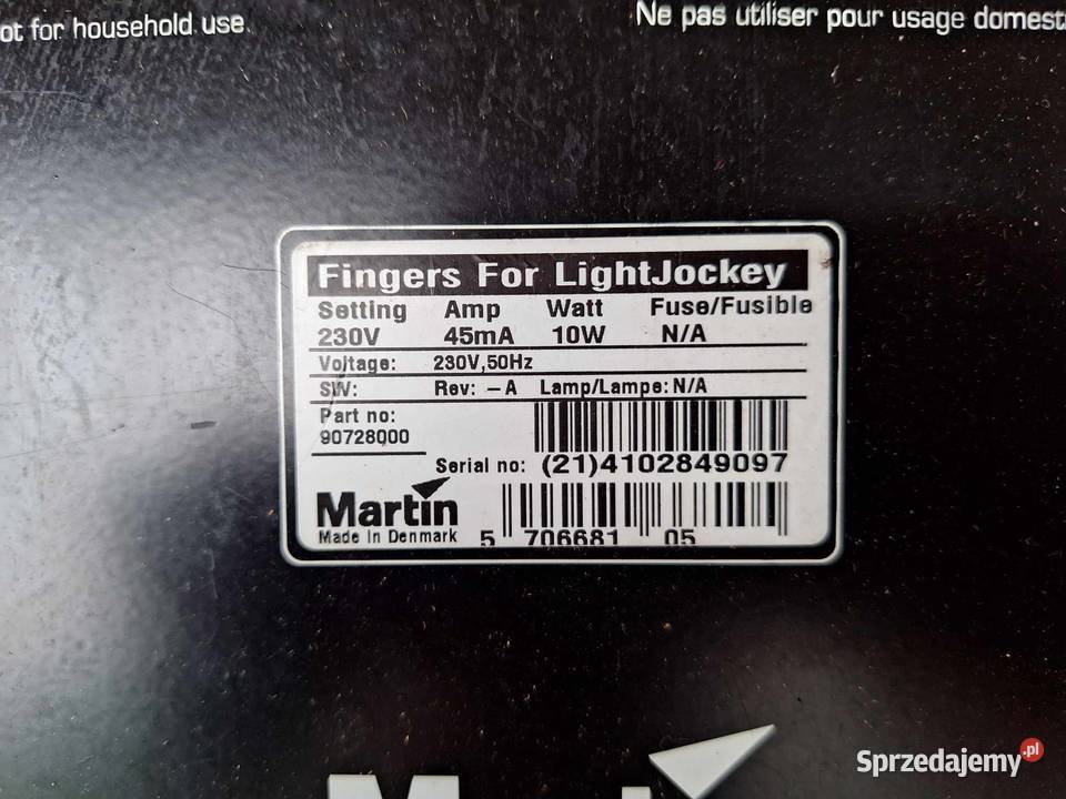Sterownik do świateł MARTIN LJ Fingers Sprzęt estradowy, studyjny i DJ-ski