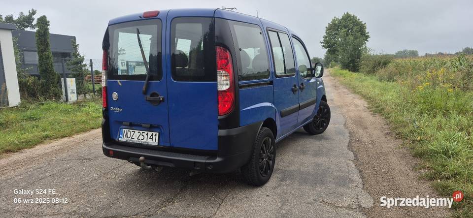 Fiat Doblo 2009r Lift 5 osób 14 z LPG HAK zdrowa Nasielsk