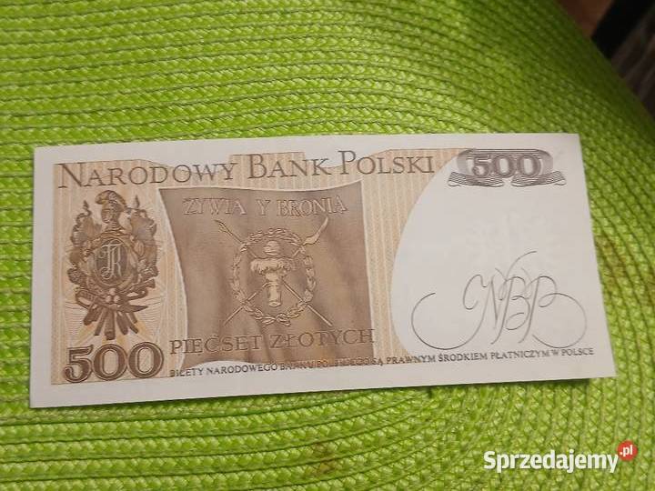 banknot polski 500 złotych z 1982r Łomża sprzedam