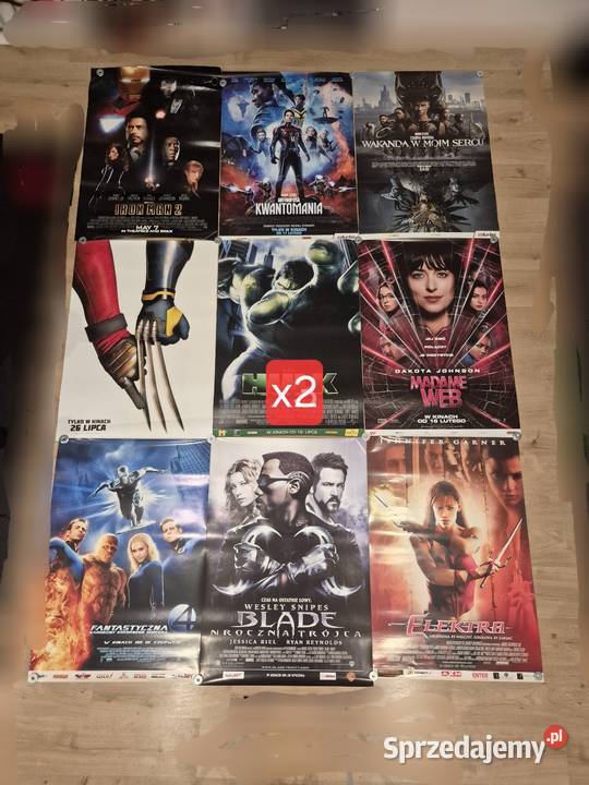 Plakaty kinowe Marvel DC 59 sztuk Koszalin sprzedam