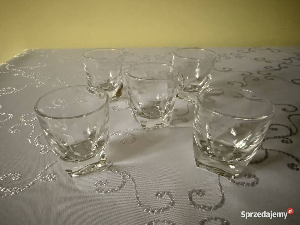Kieliszki Art Deco Lata 30 Vintage Retro 25 ml przezroczysty Czerwionka-Leszczyny