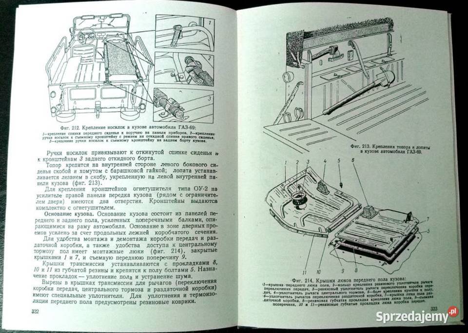 gaz 69 oryginalne mocowanie łopaty terenowe Kraków