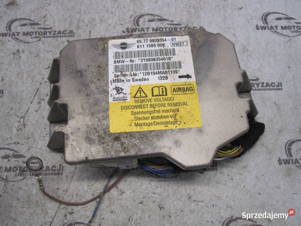 MINI COOPER II R56 12r Moduł sensor AIRBAG Kielce