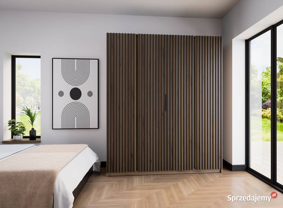 Wysoka szafa z lamelami 4 kolory szybka wysyłka Ostrów Wielkopolski