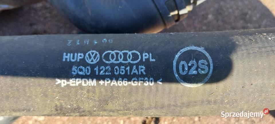 Przewód rurka układu chłodzenia komplet VW GOLF osobowe Węże chłodnicy Szczecin sprzedam