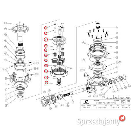 Zestaw planetarny 4717632100 1600 R560 DS27 C333 Paruszka