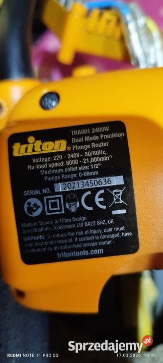 Triton frezarka 2400w Dulowa sprzedam