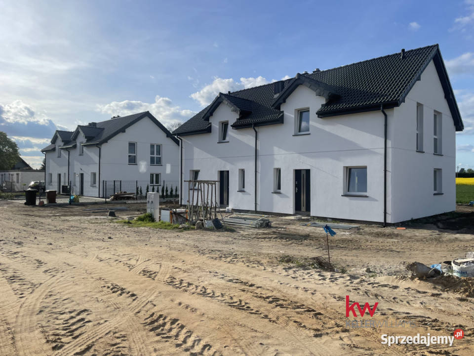 Dom bliźniak Przybroda Kolejowa 95m2 utwardzona wielkopolskie