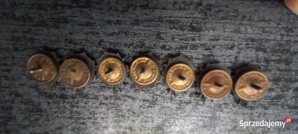 Przypinki wojskowe LWP z PRLu Kościan