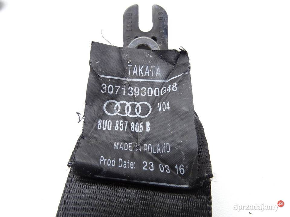 PAS BEZPIECZEŃSTWA LEWY TYŁ TYLNY AUDI Q3 8U