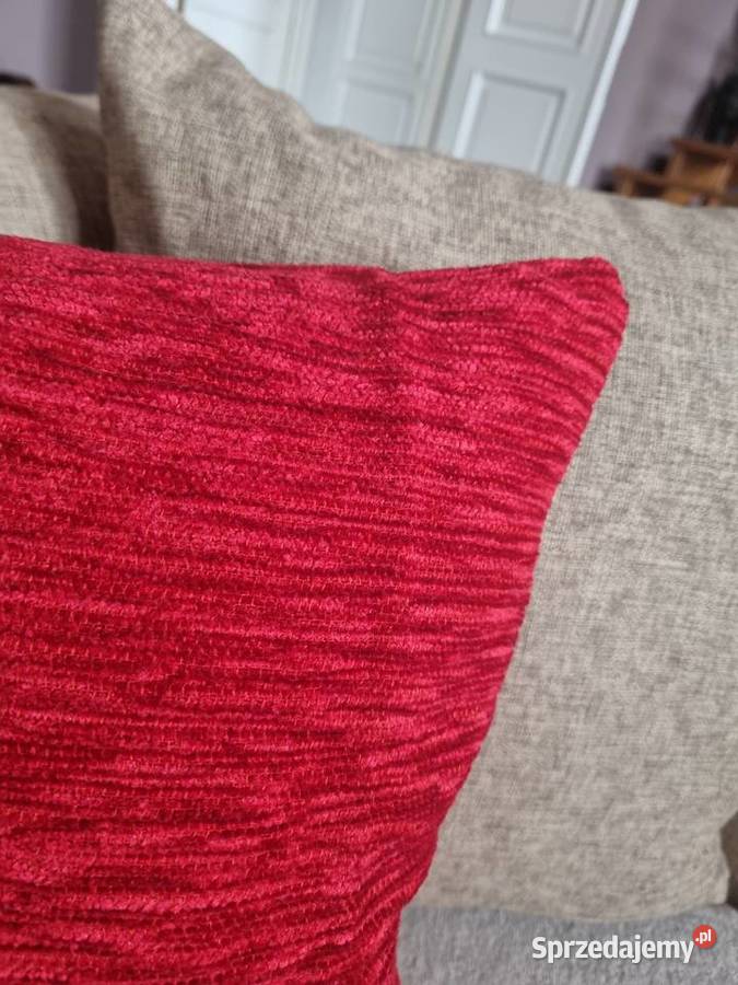 Czerwona poduszka dekoracyjna 40x40 Nowa Warszawa
