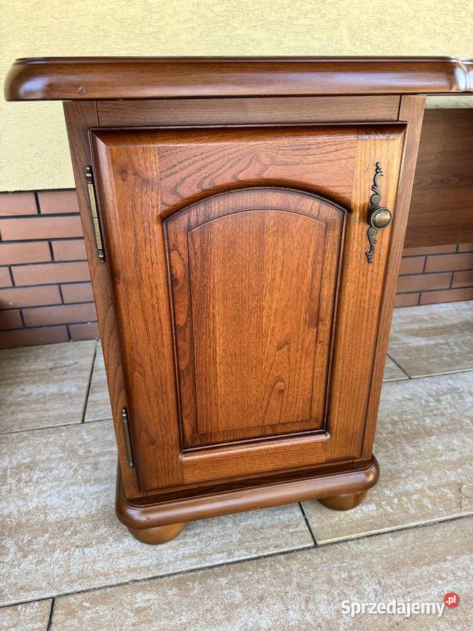 Biurko gabinetowe duże stylowe Bawaria BRW biuro Garwolin