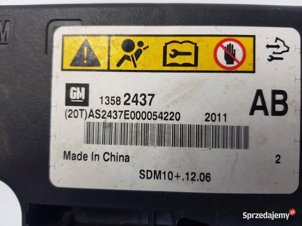 SENSOR AIRBAG 13582437 CHEVROLET CRUZE Lipno